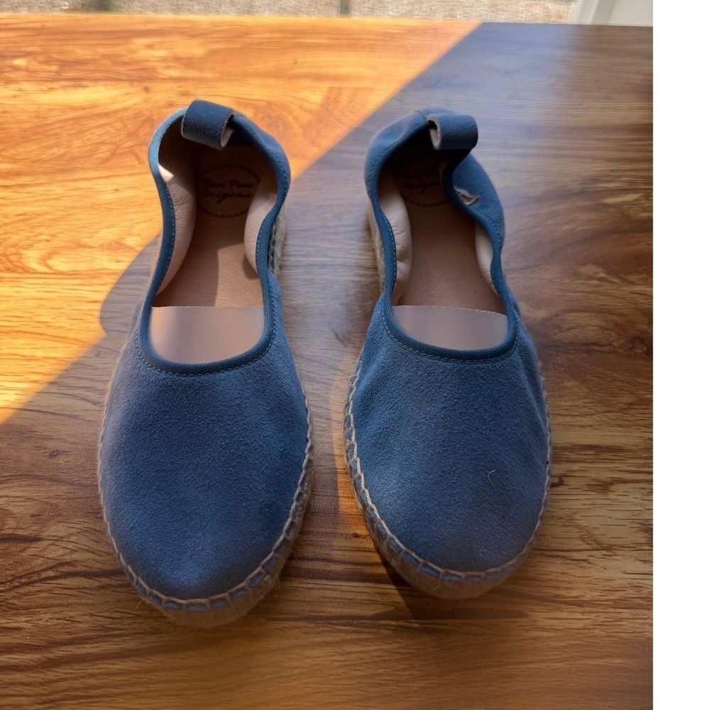 Toni Pons Women's Blue Slip on‎ Espadrilles Shoes Sz 7.5